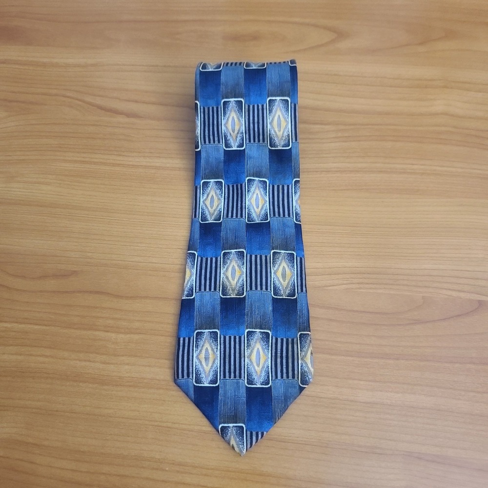 Mulberry Tie Silks‎ Men's Necktie Multicolor Diamonds Made In USA